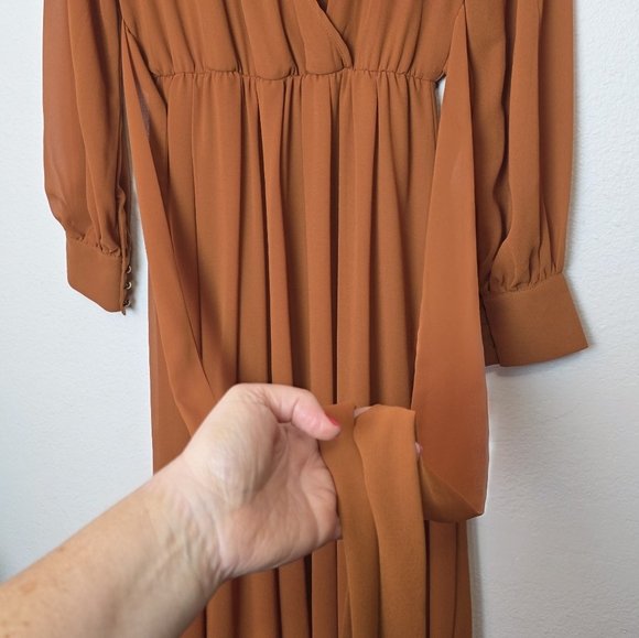 🚨NEW BALTIC BORN Lydia Maxi Dress In Nutmeg Brown Wedding Maternity Size Small - Picture 10 of 16